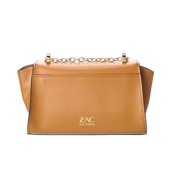 ZAC Zac Posen
Eartha Mini Chain Leather Brown Shoulder Bag / Pristine - Picture 2 of 10